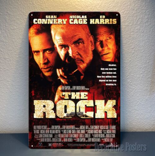 Home Cinema Decor - Y1, ป้ายโลหะโปสเตอร์หนัง The Rock ขนาด 20x30