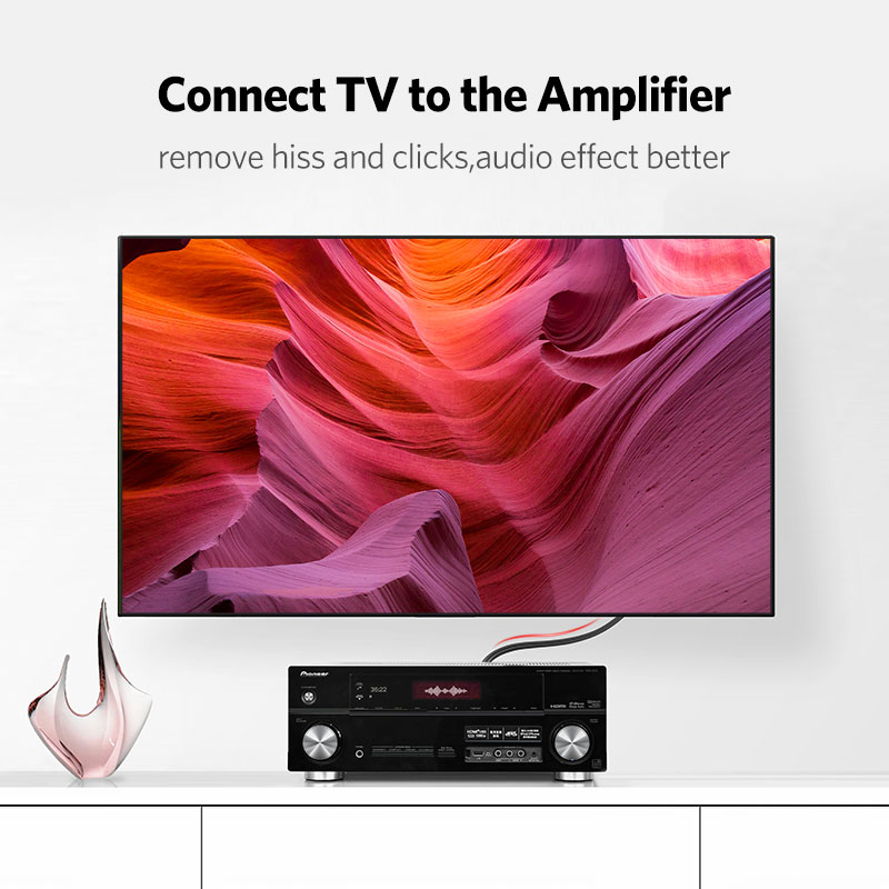 UGREEN 2RCA 2 RCA ตัวผู้ชายสาย - Home Cinema Amplifier บทวิจารณ์และราคา