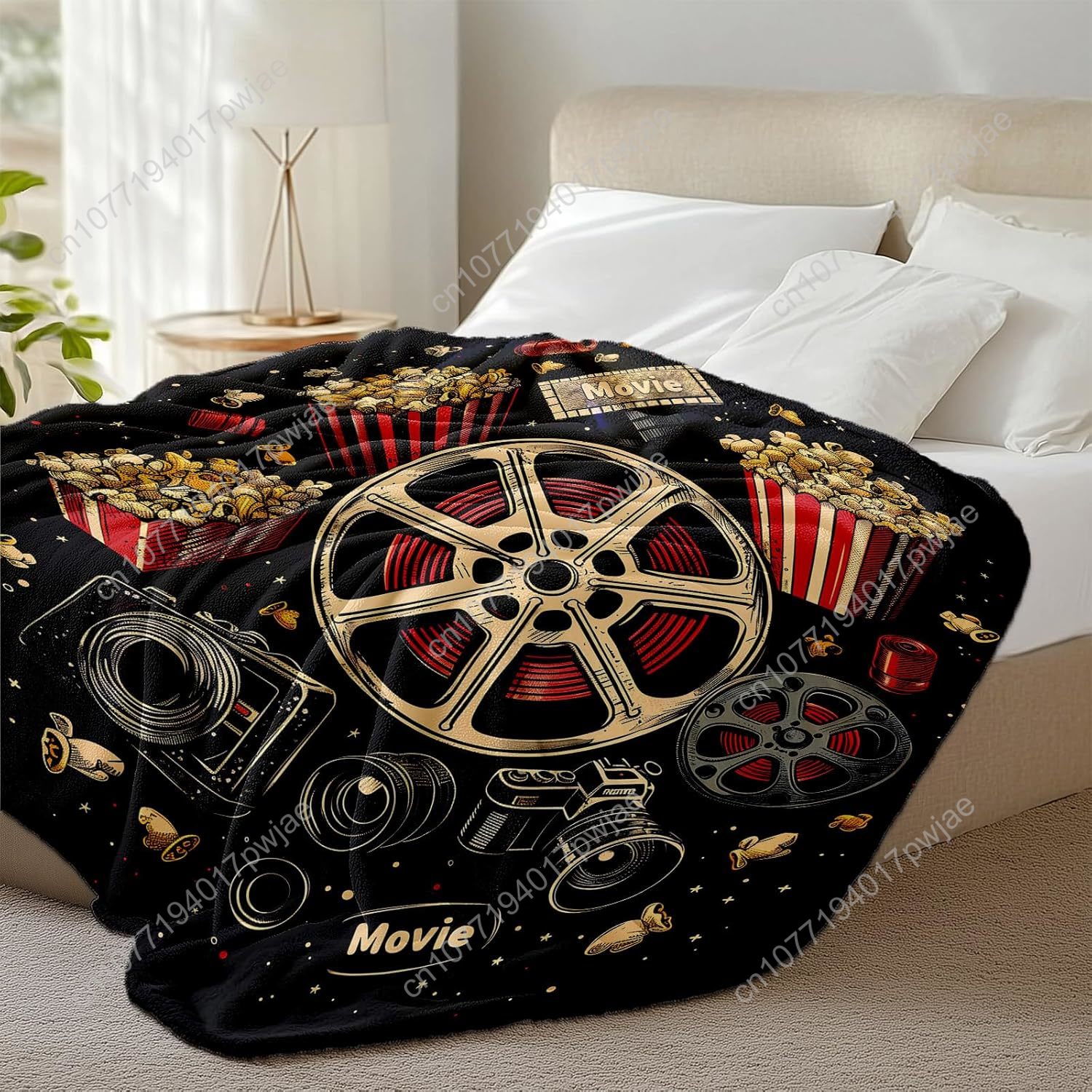 ผ้าห่มลายตั๋วหนังและป๊อปคอร์นส - Home Cinema Kids บทวิจารณ์และราคา
