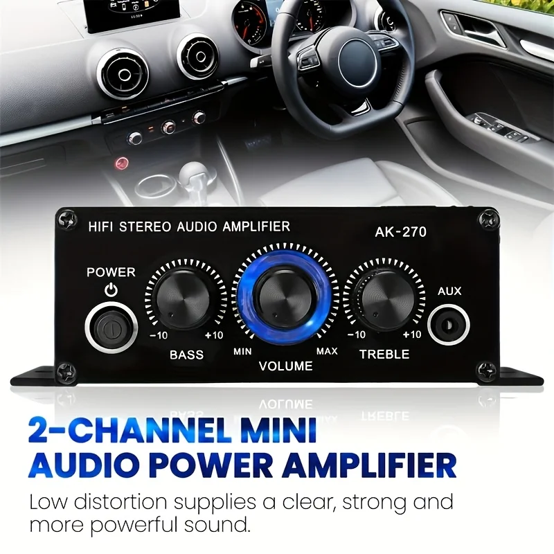 AK-270 400W มินิเพาเวอร์แอมป์  - Home Cinema Amplifier บทวิจารณ์และราคา